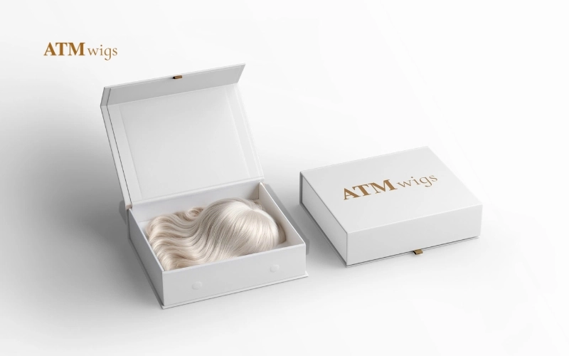 Sustainable packaging for ethical human hair wigs Sustainable packaging for ethical human hair wigs