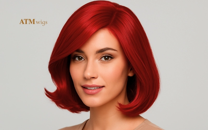 Pre-styled synthetic wig with perfect shape Pre-styled synthetic wig with perfect shape