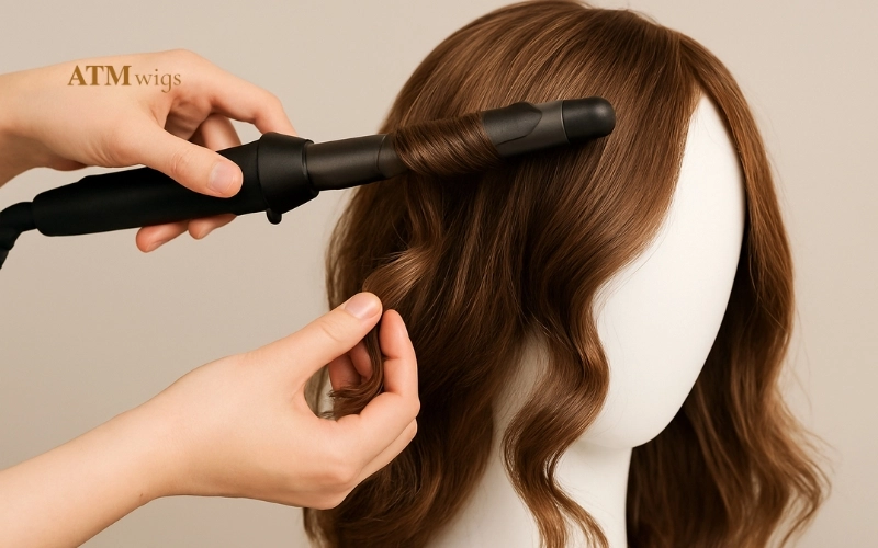 Styling a heat-resistant wig Styling a heat-resistant wig