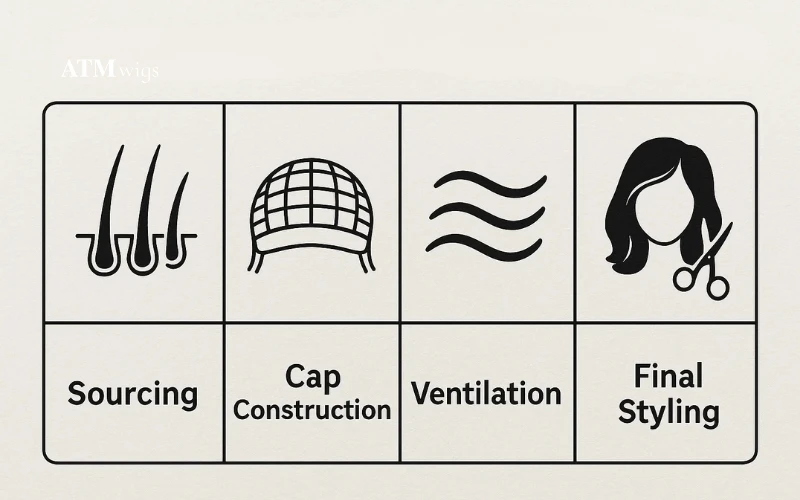 Every stage—from sourcing to final styling—defines superior wig quality. Every stage—from sourcing to final styling—defines superior wig quality.
