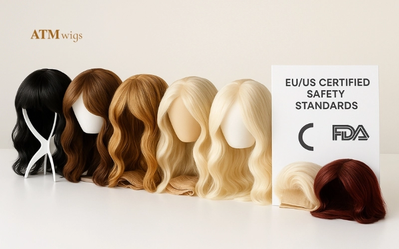 Color-treated wigs with safety certification Color-treated wigs with safety certification