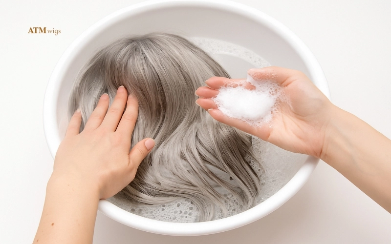 Wash a grey wig Wash a grey wig