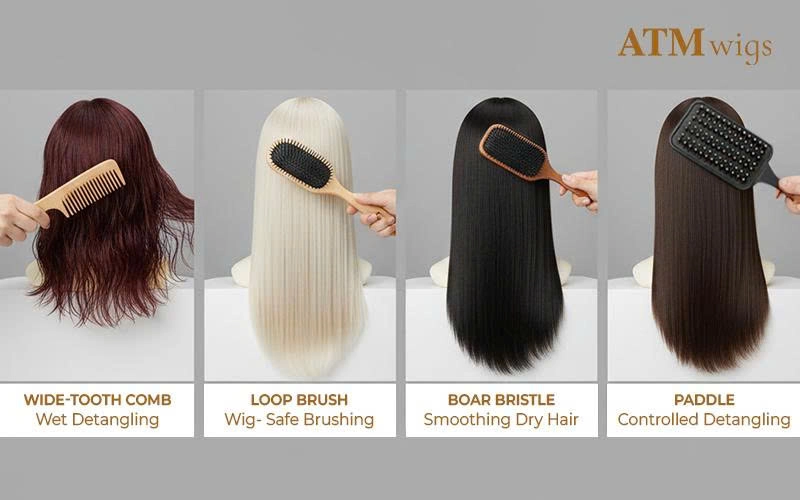 Types of wig brushes Types of wig brushes