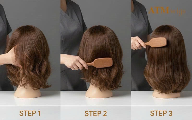 How to brush a wig step by step How to brush a wig step by step