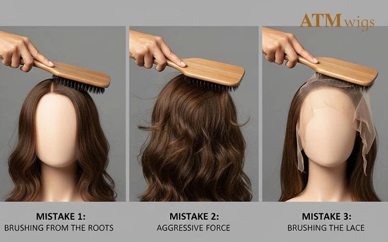 Common wig brushing mistakes Common wig brushing mistakes