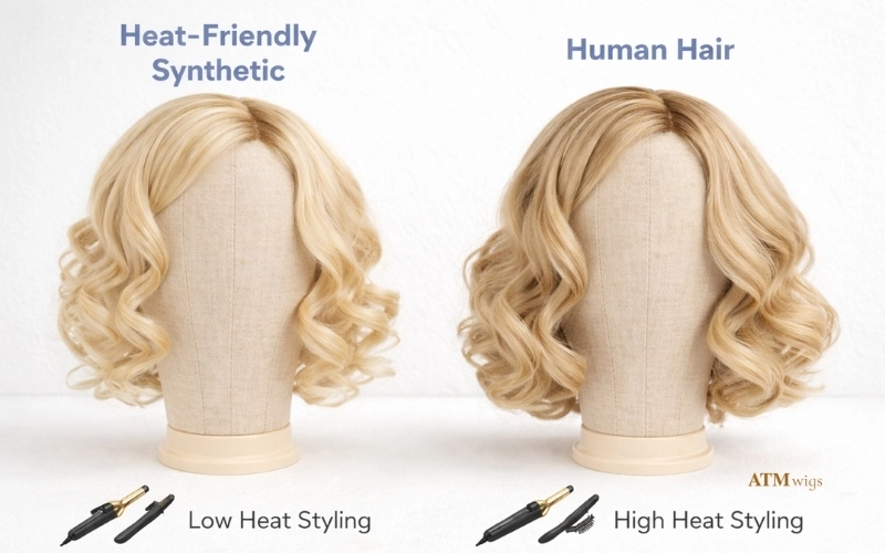 Choosing the right wig for styling goals synthetic vs human hair Choosing the right wig for styling goals synthetic vs human hair