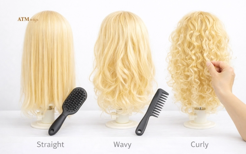Detangling synthetic wigs by texture: straight, wavy and curly Detangling synthetic wigs by texture: straight, wavy and curly