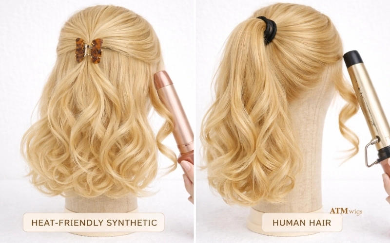 Choose the right wig synthetic vs human hair for your styling goals Choose the right wig synthetic vs human hair for your styling goals