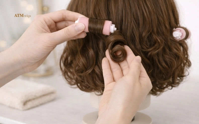 Lösen hitzefreier Locken aus einer Perücke Lösen hitzefreier Locken aus einer Perücke