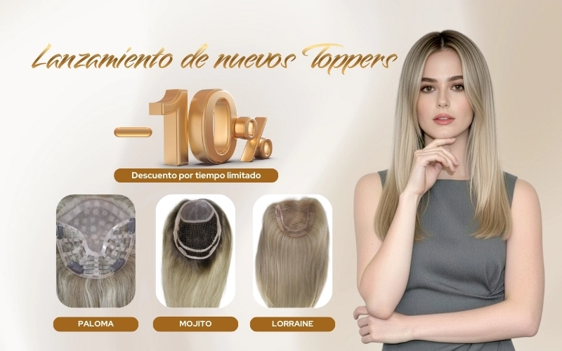 10% OFF - New Toppers Launch 3 nuevos toppers de ATM Wigs