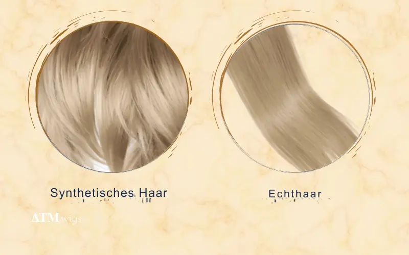 Synthetikhaar vs Echthaar Synthetikhaar vs Echthaar