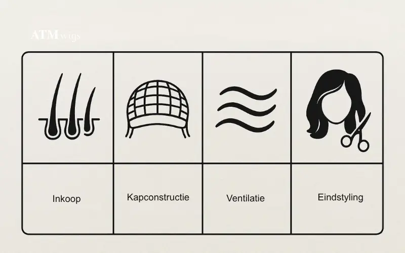 Elke stap — van sourcing tot final styling — bepaalt superieure pruikkwaliteit. Elke stap — van sourcing tot final styling — bepaalt superieure pruikkwaliteit.