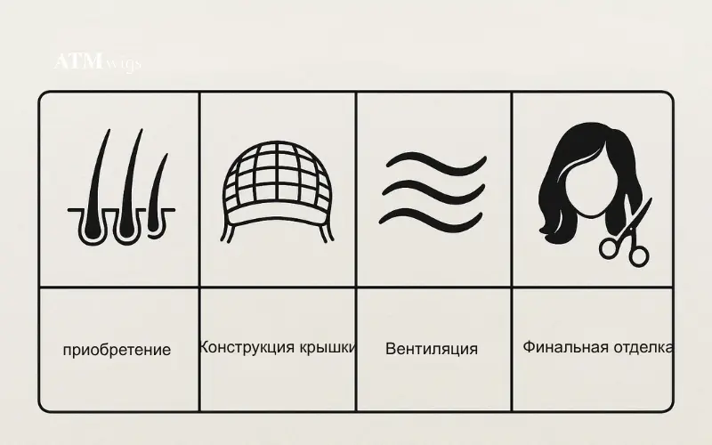 Каждый этап — от закупки до финальной укладки — определяет превосходное качество парика. Каждый этап — от закупки до финальной укладки — определяет превосходное качество парика.