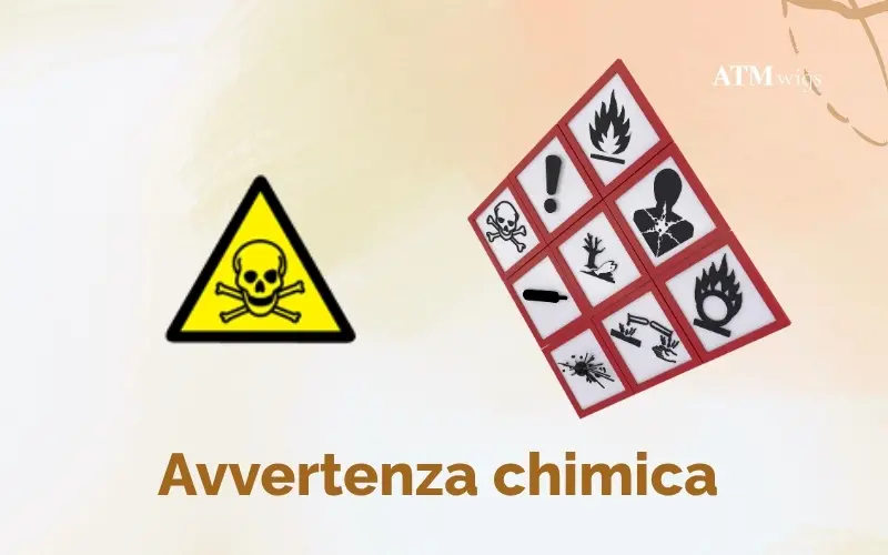 Etichetta di avvertenza chimica su una confezione di parrucca sintetica economica Etichetta di avvertenza chimica su una confezione di parrucca sintetica economica