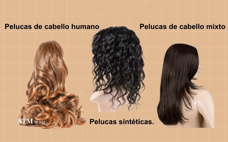 Pelucas de cabello humano, sintéticas y de fibra mezclada para la pérdida de cabello por causas médicas Pelucas de cabello humano, sintéticas y de fibra mezclada para la pérdida de cabello por causas médicas