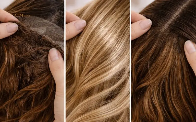 lace front wig problems tangling knots visible unnatural shine close up lace front wig problems tangling knots visible unnatural shine close up