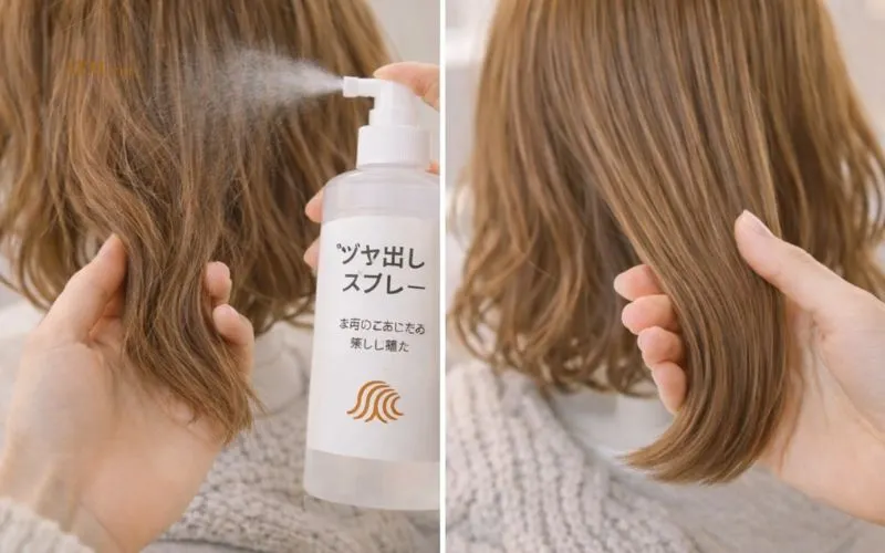 人工毛ウィッグの frizz を抑え、繊維をなめらかに見せる smoothing spray のイメージ 人工毛ウィッグの frizz を抑え、繊維をなめらかに見せる smoothing spray のイメージ