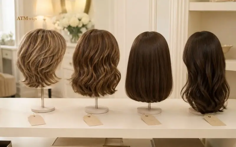 Different monofilament wig types with average lifespan comparison Different monofilament wig types with average lifespan comparison