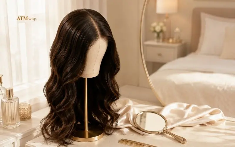Silk Top Perücke mit realistischer Kopfhautoptik im Scheitelbereich Silk Top Perücke mit realistischer Kopfhautoptik im Scheitelbereich