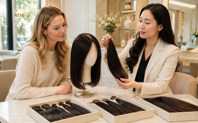 Asian human hair wig selected for natural international wearers Asian human hair wig selected for natural international wearers