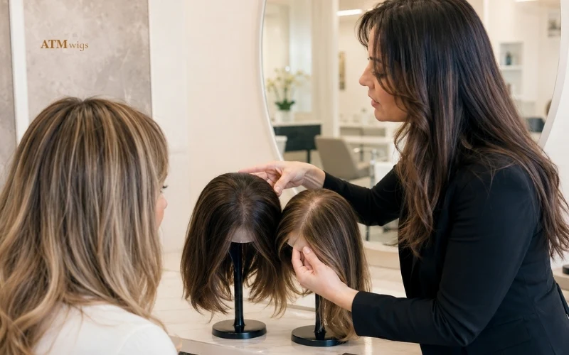 Common mistakes when choosing a silk top wig such as heavy density and poor transition Common mistakes when choosing a silk top wig such as heavy density and poor transition