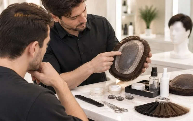How toupees work with base ventilated hair attachment and blending How toupees work with base ventilated hair attachment and blending